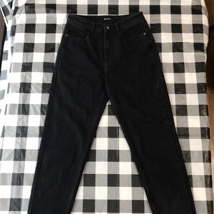 Nasty Gal Black Mom Jeans
